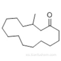 Ciclopentadecanona, 3-metil- CAS 541-91-3